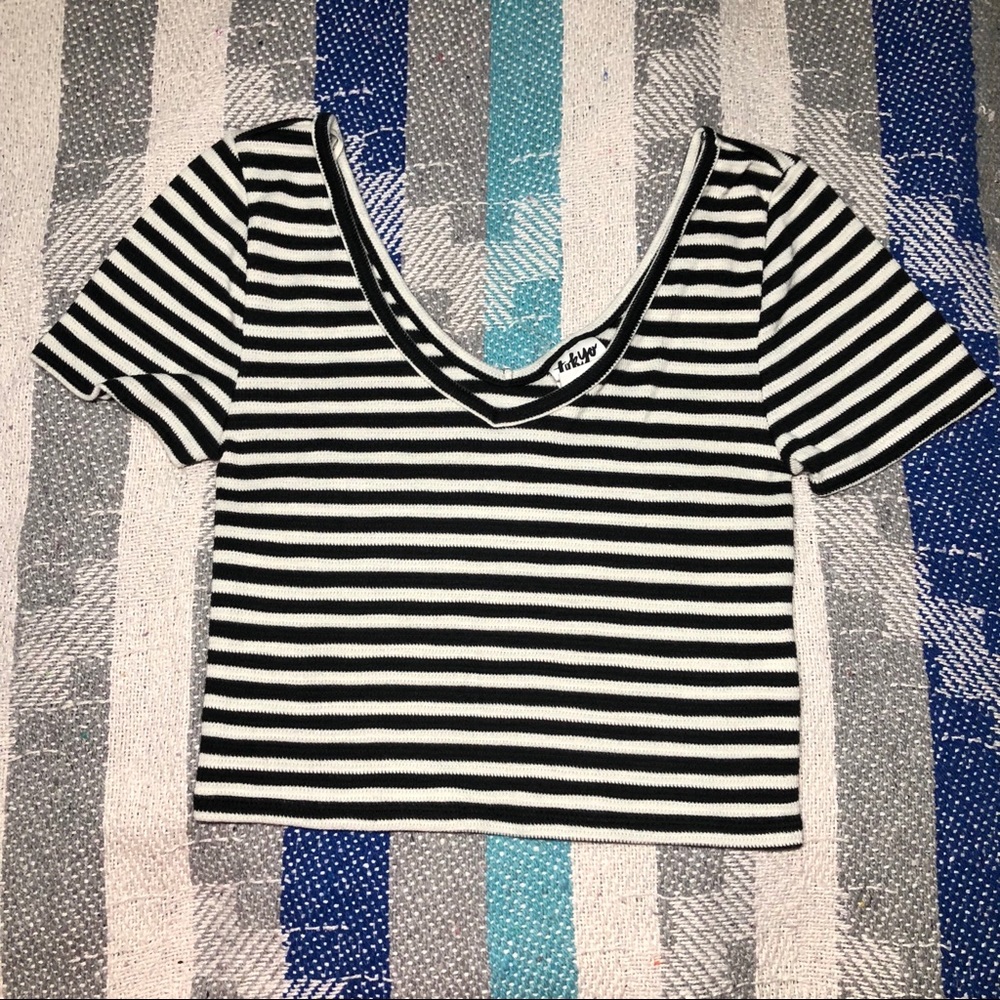 Striped crop top